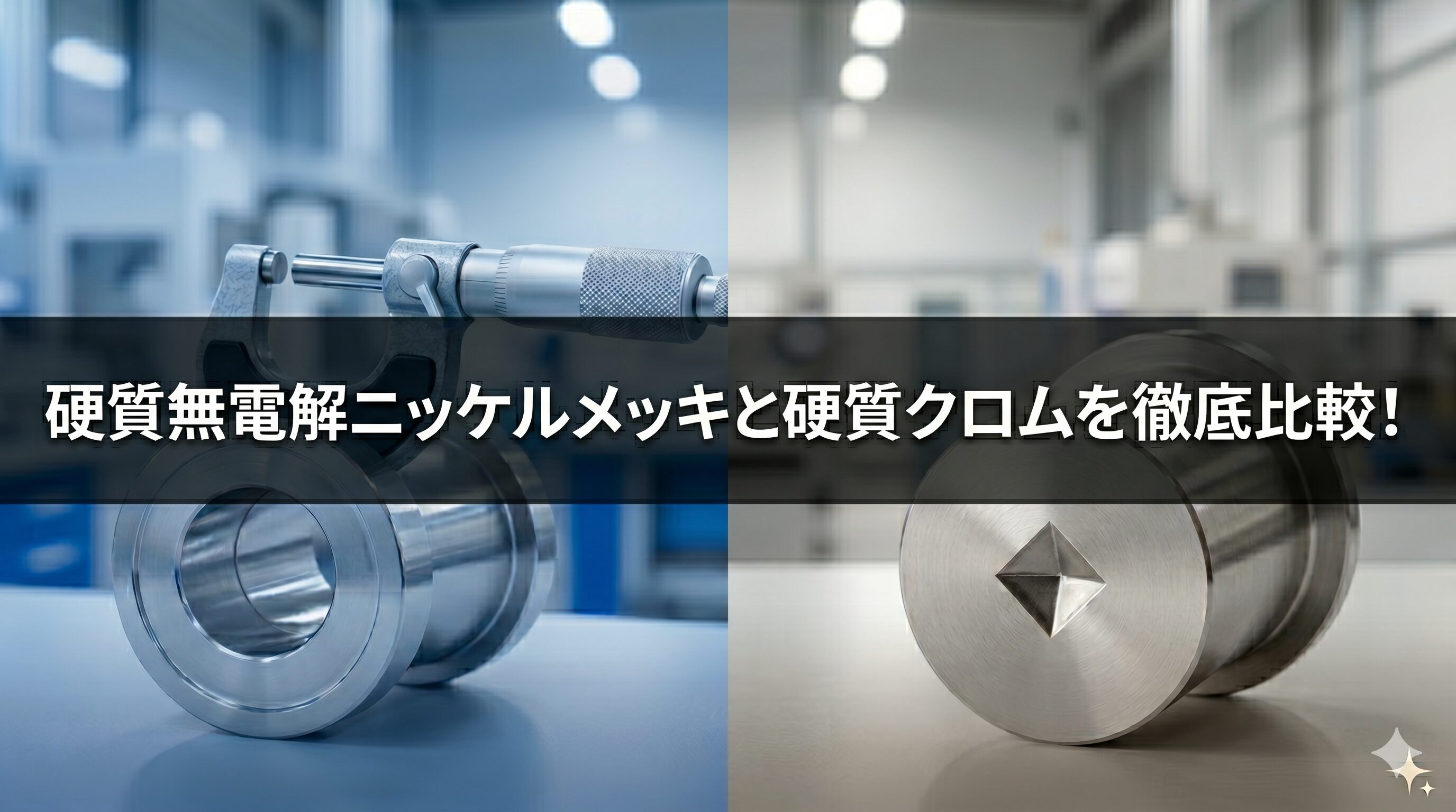 硬質無電解ニッケルメッキと硬質クロムを徹底比較！精度と硬度で選ぶならどちら？ | 長尺・大型無電解ニッケルメッキ.com
