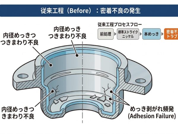 SUS材内径への無電解ニッケルメッキ | 長尺・大型無電解ニッケルメッキ.com