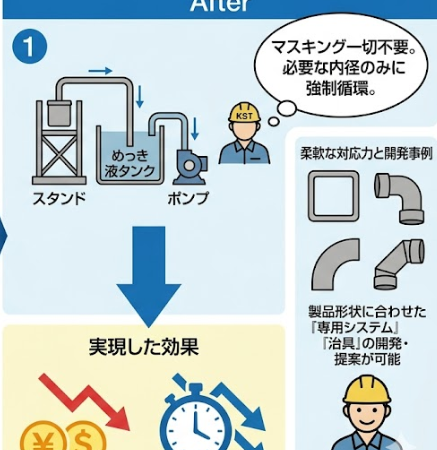 ロール内径のみへの無電解ニッケルメッキ | 長尺・大型無電解ニッケルメッキ.com