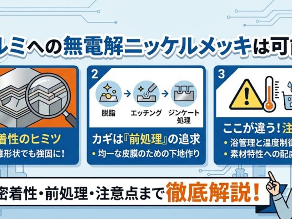 アルミへの無電解ニッケルメッキは可能？密着性・前処理・注意点まで徹底解説 | 長尺・大型無電解ニッケルメッキ.com