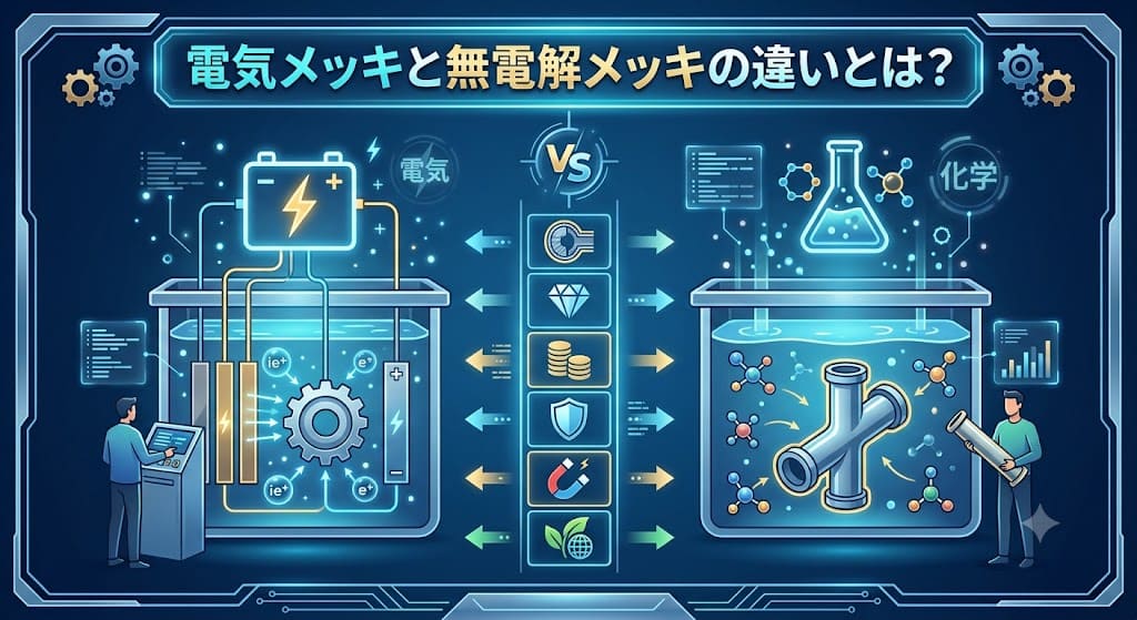 電気メッキと無電解メッキの違いとは？