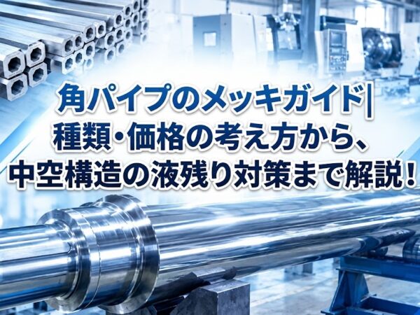 角パイプのメッキガイド｜種類・価格の考え方から、中空構造の液残り対策まで解説！ | 長尺・大型無電解ニッケルメッキ.com